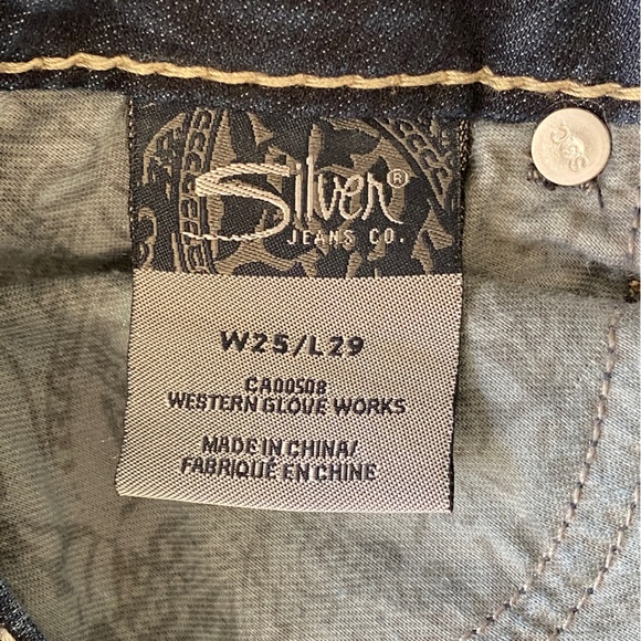 Silver Jeans Suki Skinny - waist 25  length 29 - Picture 2 of 6